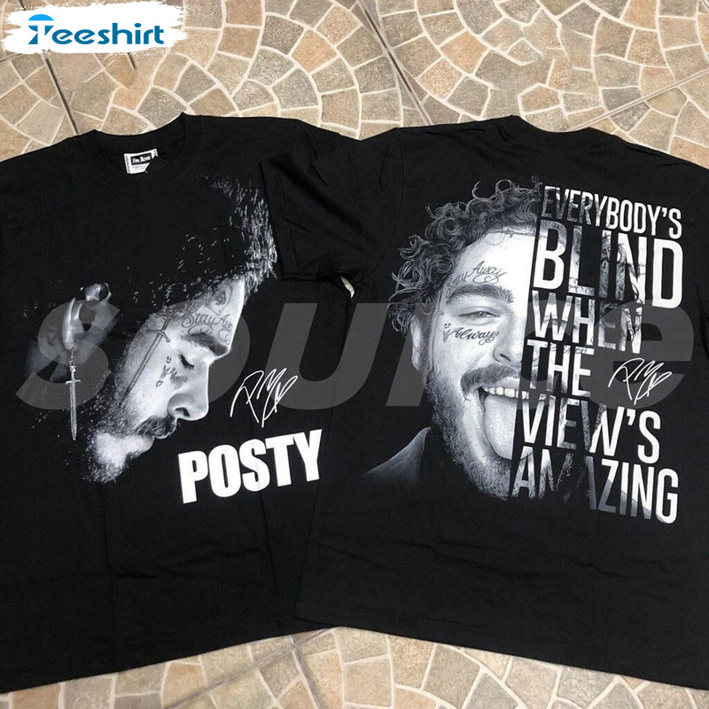 Vintage Post Malone 2023 Shirt, Rapper Post Malone Unisex Hoodie Tee Tops