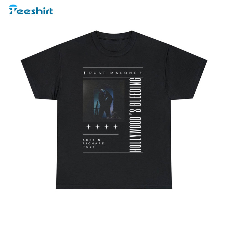 Post Malone Tour Shirt, Austin Album Short Sleeve Sweatshirt