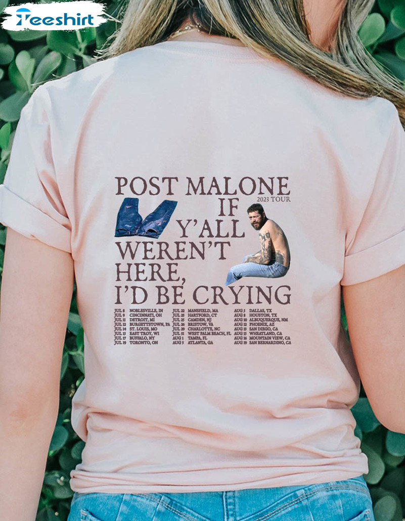 Post Malone Concert Shirt, Vintage Book Art Album World Tour Tee Tops Unisex T-shirt