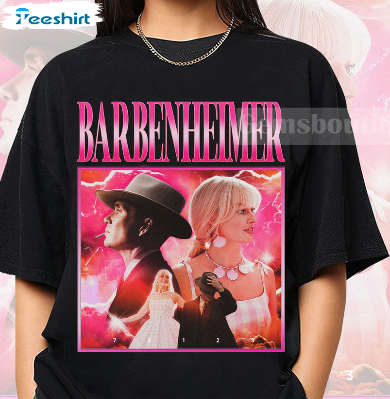 Barbenheimer Barbie The Destroyer Of Word Shirt, Christopher Nolan Short Sleeve Unisex Hoodie