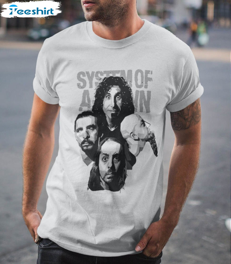 System Of A Down Shirt, Limited Unisex Hoodie Short Sleeve For Fan