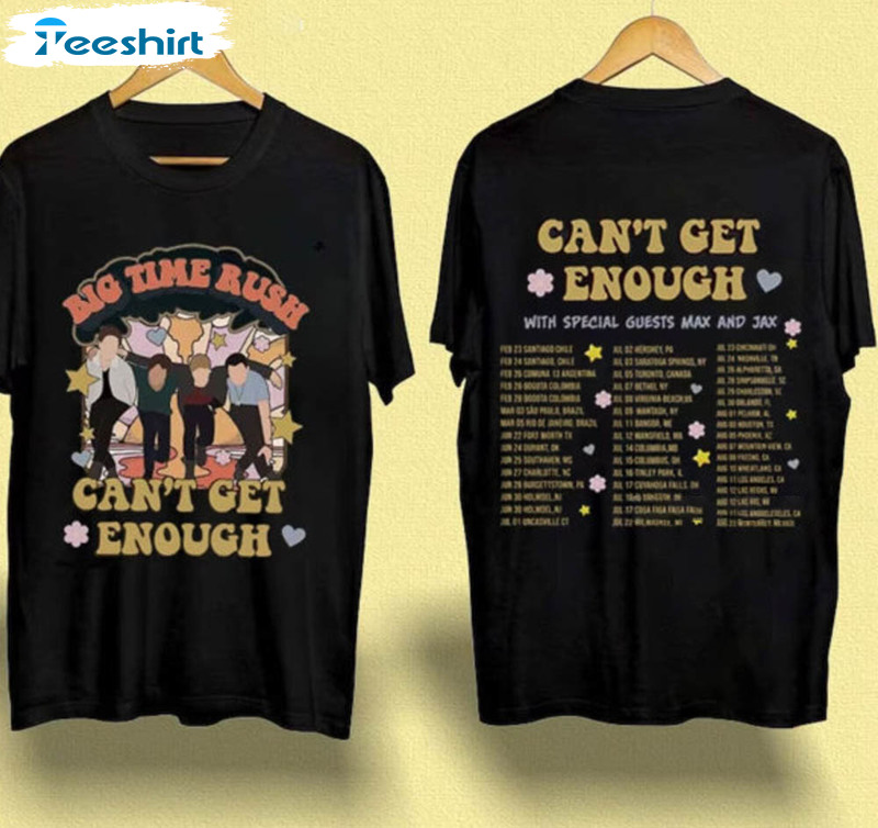 Big Time Rush Band Cant Get Enough Tour Shirt, Music Trendy Long Sleeve Unisex Hoodie