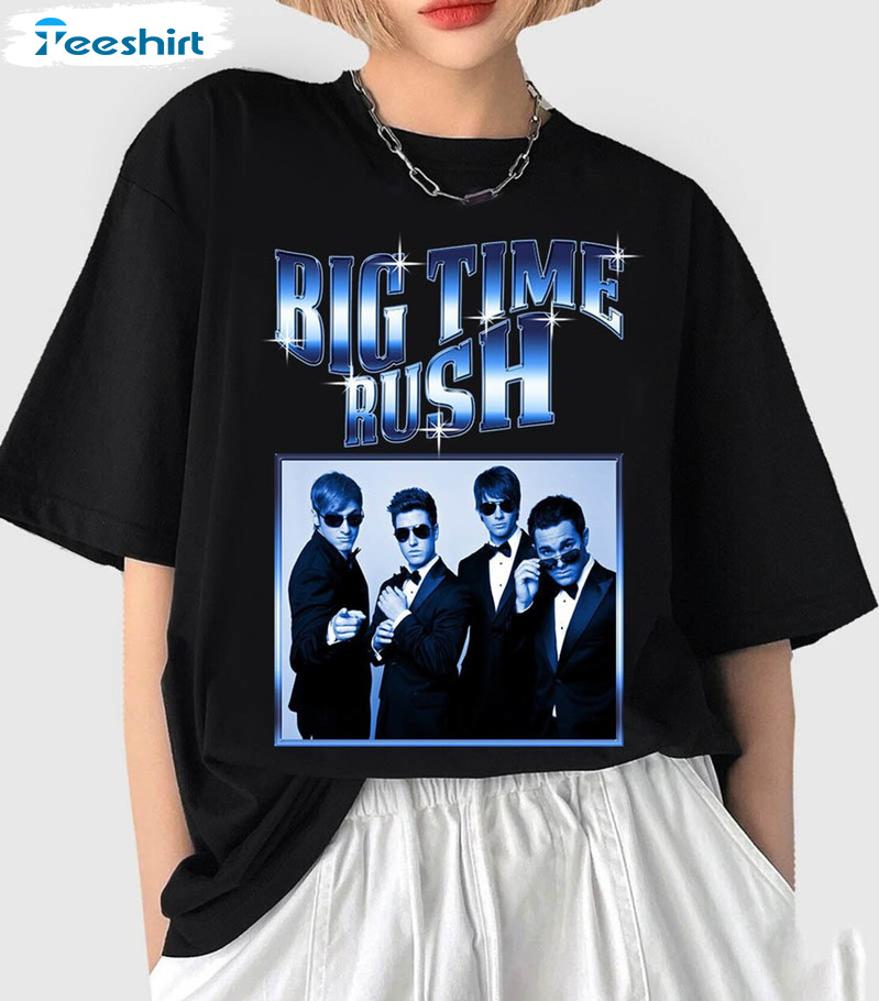 Retro Big Time Rush Shirt, Trendy Crewneck Unisex T-shirt