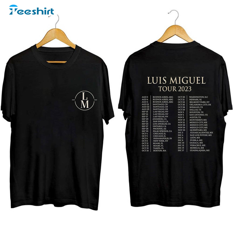 Luis Miguel Tour 2023 Vintage Shirt, Luis Miguel Concert Crewneck Tee Tops