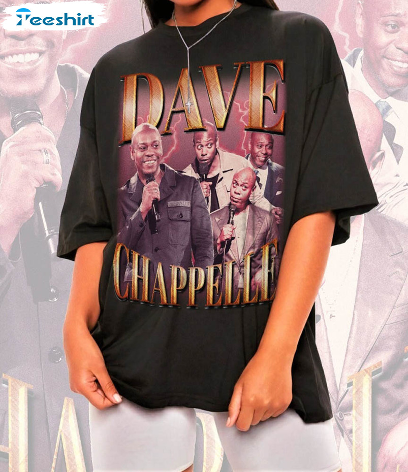 Retro Dave Chappelle Shirt, Funny Unisex T-shirt Short Sleeve