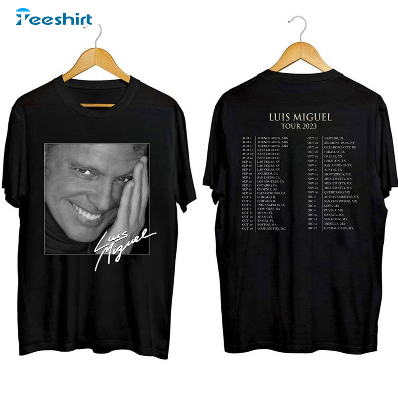 Luis Miguel Tour 2023 Shirt, Luis Miguel 2023 Concert Unisex T-shirt Crewneck