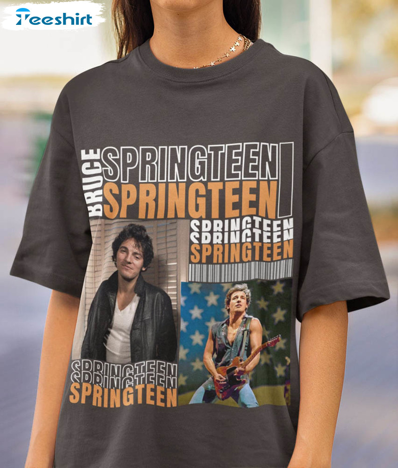Bruce Springsteen Born In The Usa Shirt, Bruce Springsteen Concert Tee Tops Short Sleeve