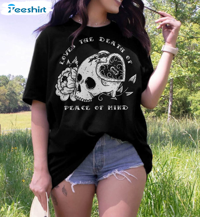 Bad Omens Love's The Death Of Peace Of Mind Shirt, Rock Band Unisex T-shirt Sweater