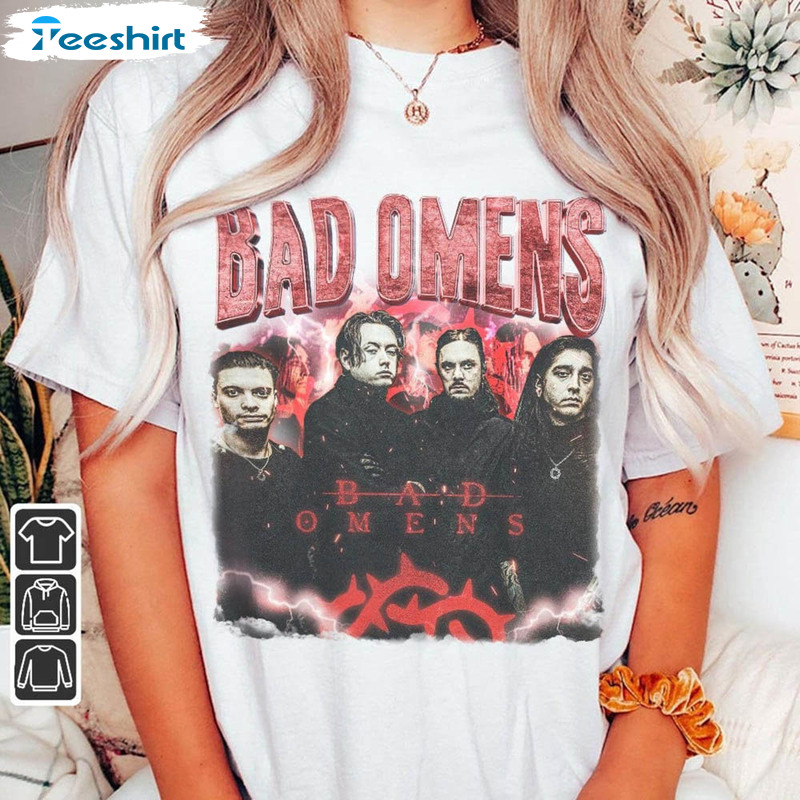 Bad Omens Music Shirt, Vintage The Death Of Peace Of Mind Album Short Sleeve Tee Tops