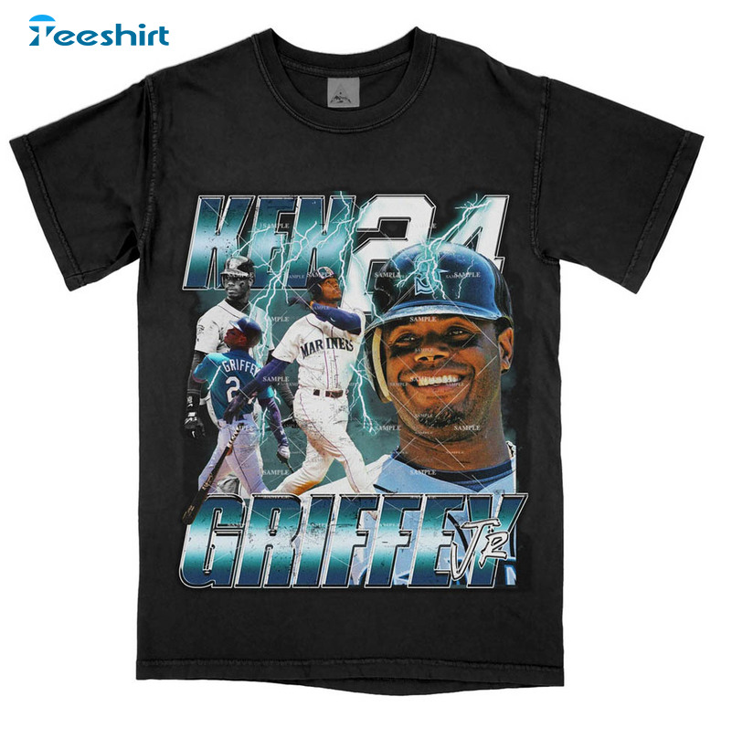 Ken Griffey Jr. Shirt - Baseball shirt - Classic 90s Graphic Tee - Unisex -  Vintage Bootleg - Gift - Retro(1)