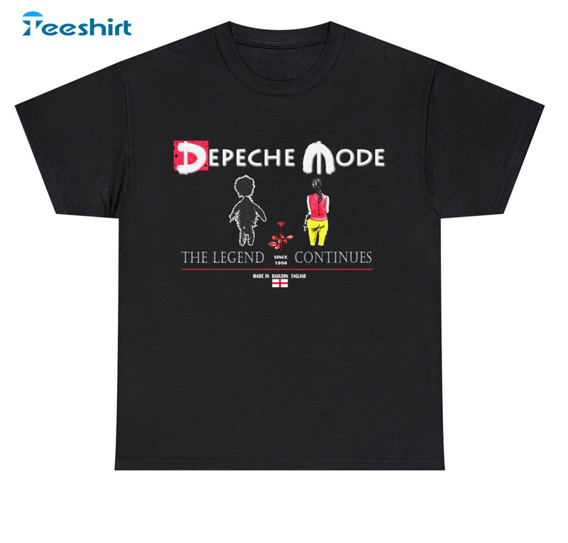 Depeche Mode Trendy Shirt, The Legend Continues Tee Tops Short Sleeve