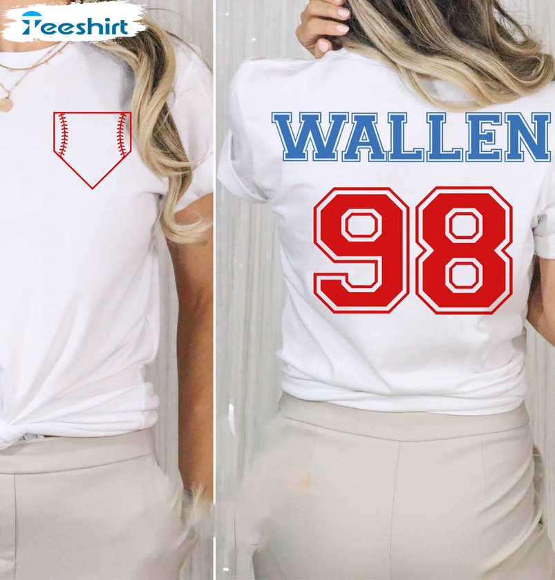 Morgan Wallen 98 Braves Retro Shirt, Wallen Lovers Country Concert Unisex T-shirt Crewneck