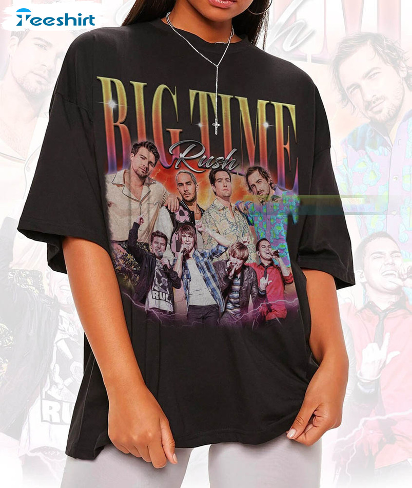 Vintage Big Time Rush Band Shirt, Limited Music Trending Crewneck Tee Tops