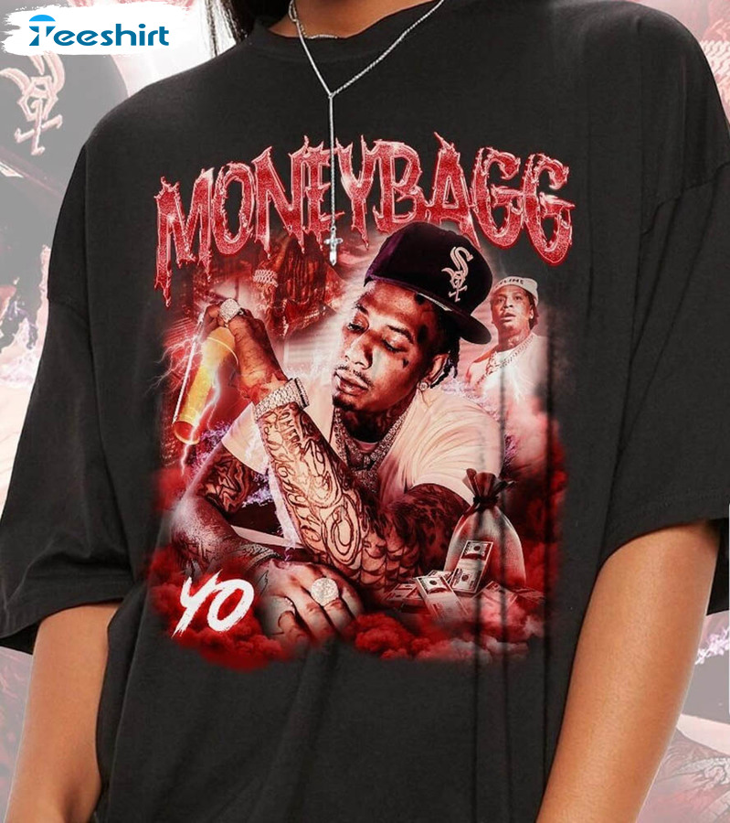 Moneybagg Yo Rap Funny Shirt, Larger Than Life Tour Long Sleeve Unisex Hoodie