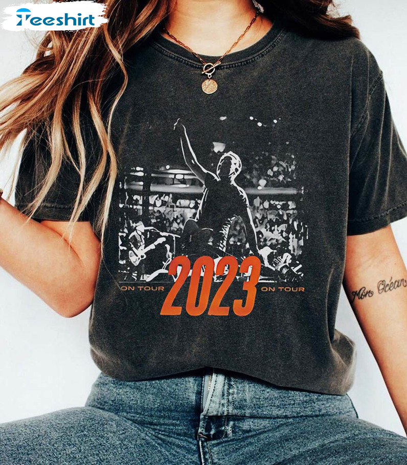 Bruce Springsteen Band Shirt, 2023 On Tour Unisex T-shirt Tee Tops