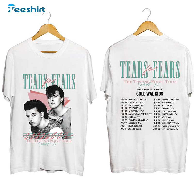 Tears For Fears The Tipping Point Tour Shirt, Tears For Fears Band Retro Crewneck Unisex T-shirt