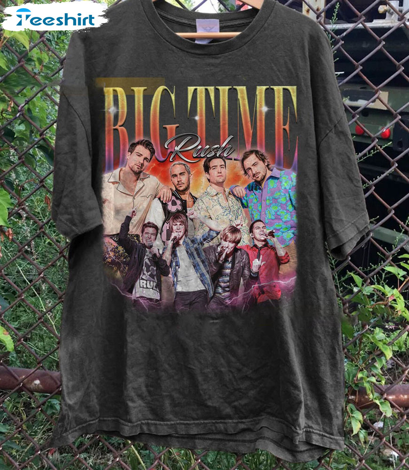 Big Time Rush Music Retro Shirt, Can't Get Enough Tour 2023 Unisex Hoodie Short Sleeve