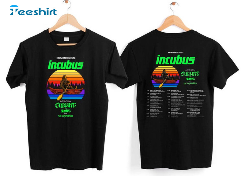 Incubus Tour Shirt, Summer Us Tour 2023 Unisex Hoodie Crewneck