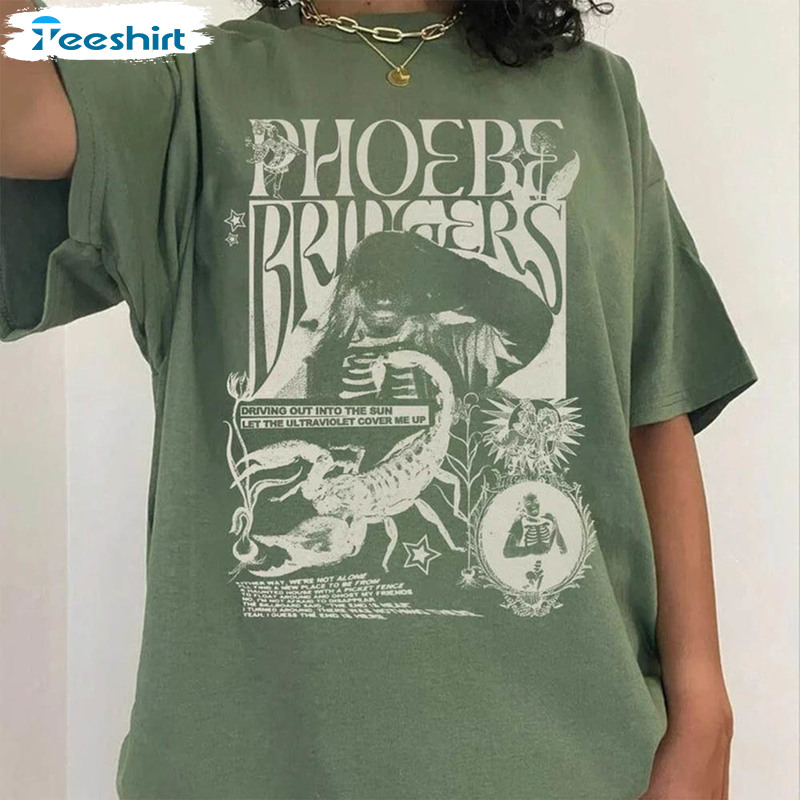 Phoebe Bridgers Punisher Shirt, I Know The End Lyric Short Sleeve Sweater