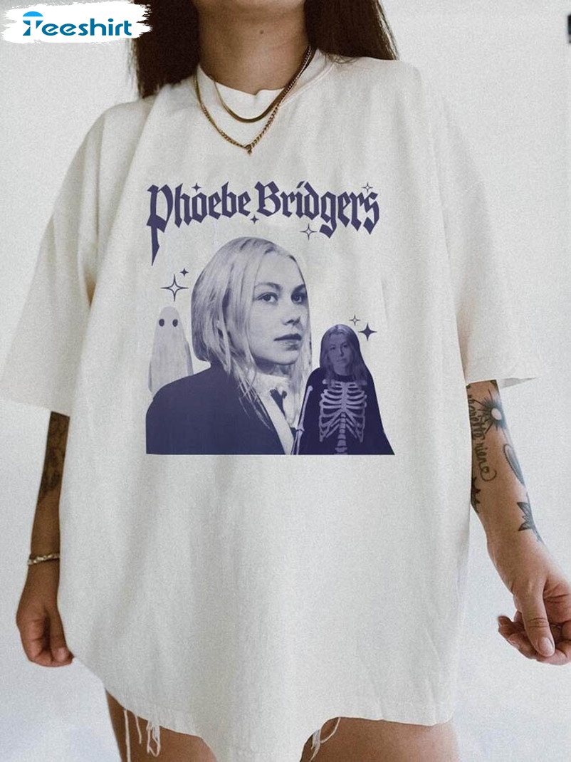 Phoebe Bridgers Music Shirt, Phoebe Bridgers Nothing New Vintage Crewneck Short Sleeve