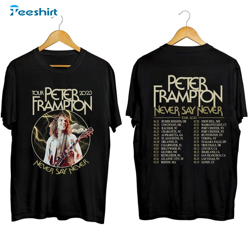 Peter Frampton 2023 Tour Shirt, Peter Frampton 2023 Trendy Long Sleeve Unisex Hoodie