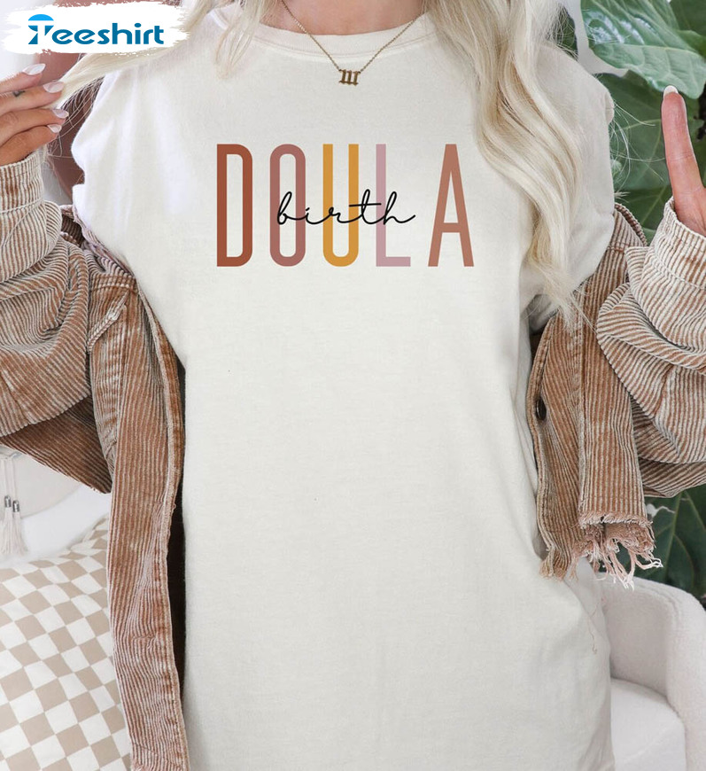 Birth Doula Comfort Shirt, Doula Postpartum Unisex T-shirt Short Sleeve