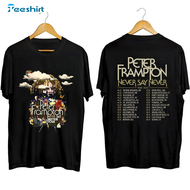 Peter Frampton 2023 Tour Shirt, Peter Frampton 2023 Unisex T-shirt Short Sleeve