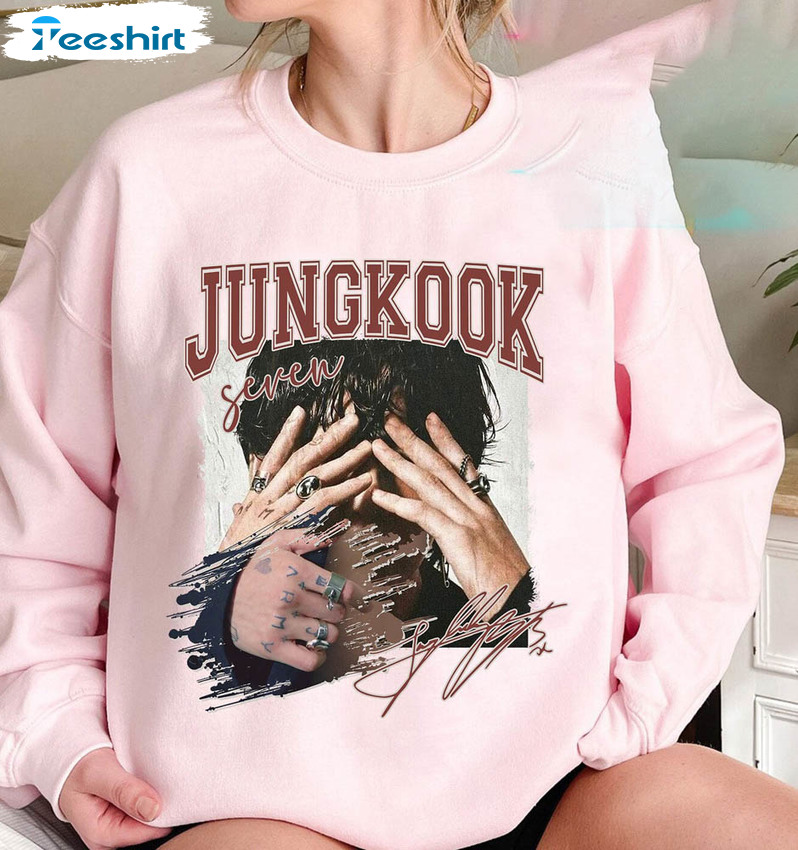 Vintage Jungkook Seven Shirt, Bts Jungkook Seven Solo Debut Unisex T-shirt Crewneck
