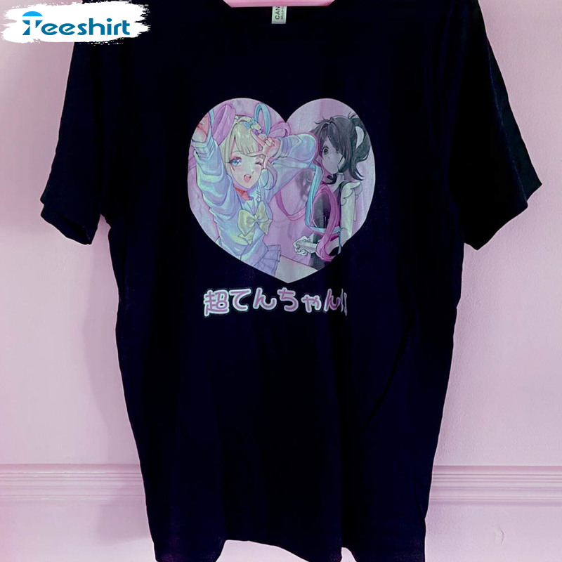 Kangel Shirt, Yamikawaii Streamer Anime Girls Long Sleeve Crewneck