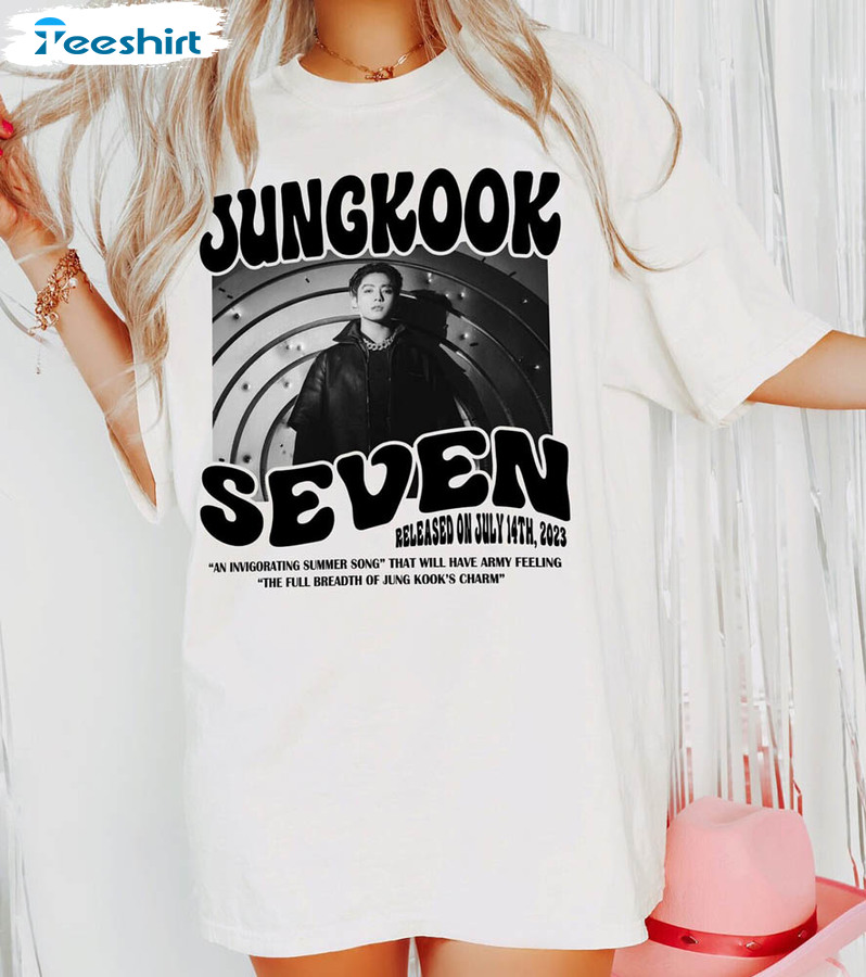 Vintage Jungkook Seven Single Shirt, Jjk1 Solo Tee Tops Unisex Hoodie