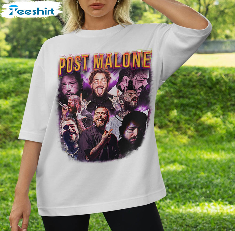 Posty Graphic Shirt, Post Malone Tour Crewneck Unisex T-shirt