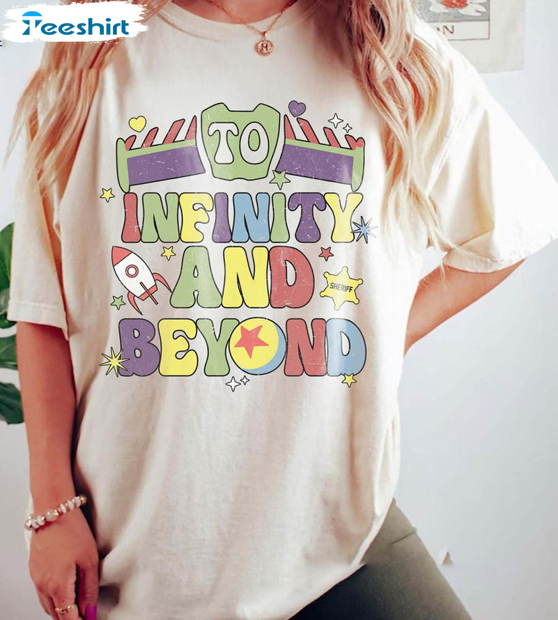 To Infinity And Beyond Funny Shirt, Disney Buzz Lightyear Short Sleeve Unisex T-shirt