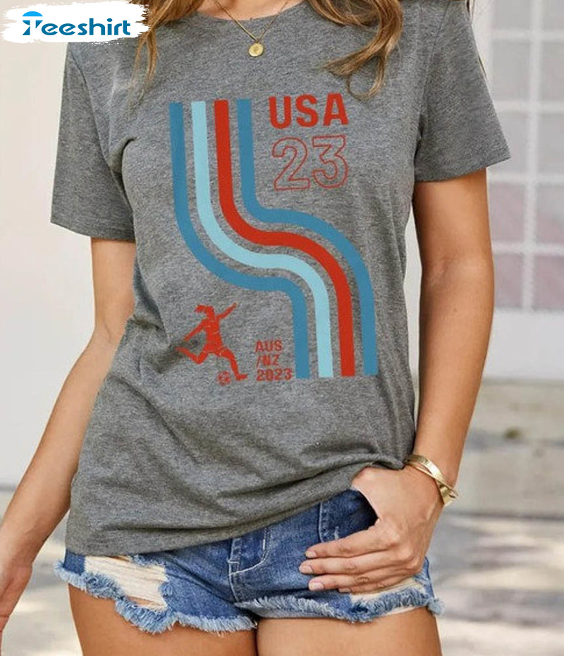 American Women World Cup Soccer Shirt, Us World Cup Crewneck Unisex T-shirt