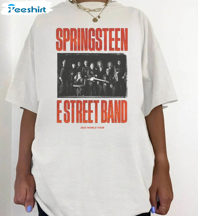 Bruce Springsteen Retro Shirt, Old School Short Sleeve Tee Tops