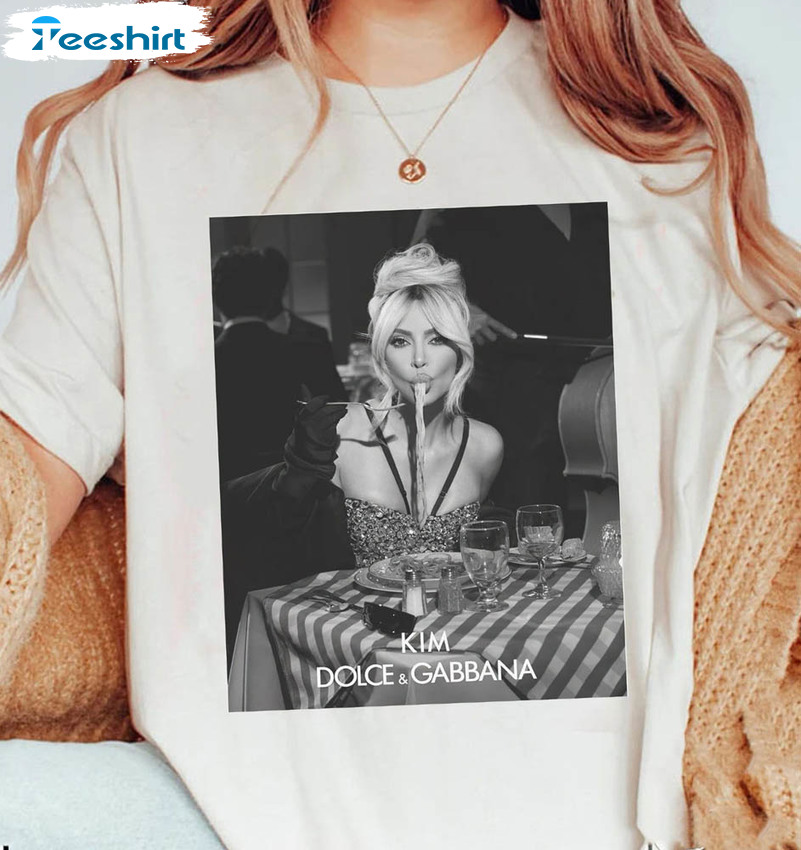 Ciao Kim Pasta Dolce Gabbana Shirt, Kim Kardashian Crewneck Unisex T-shirt