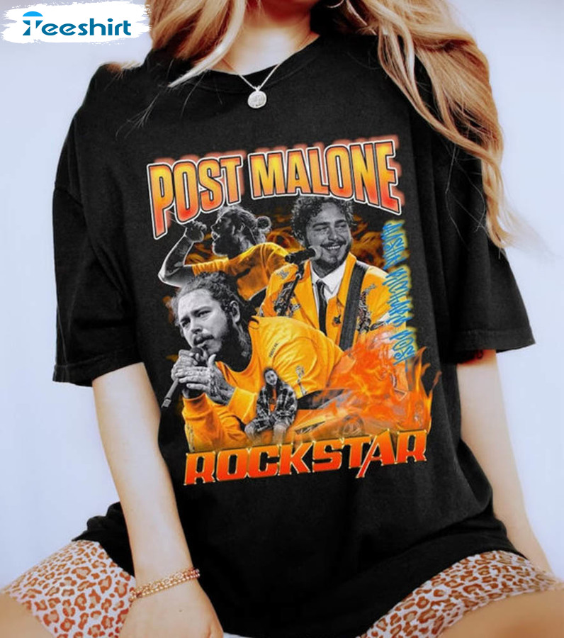 Post Malone Vintage Shirt, Papper Crewneck Short Sleeve