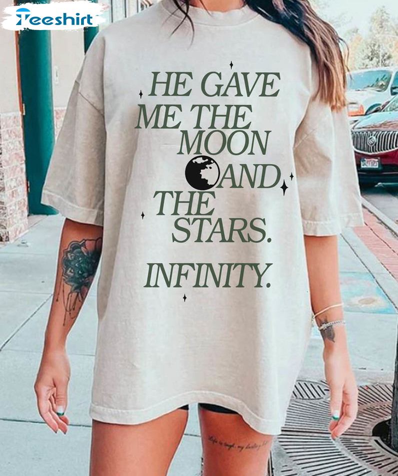 He Gave Me The Moon And Stars Infinity Funny Shirt, Team Conrad Tee Tops Unisex Hoodie