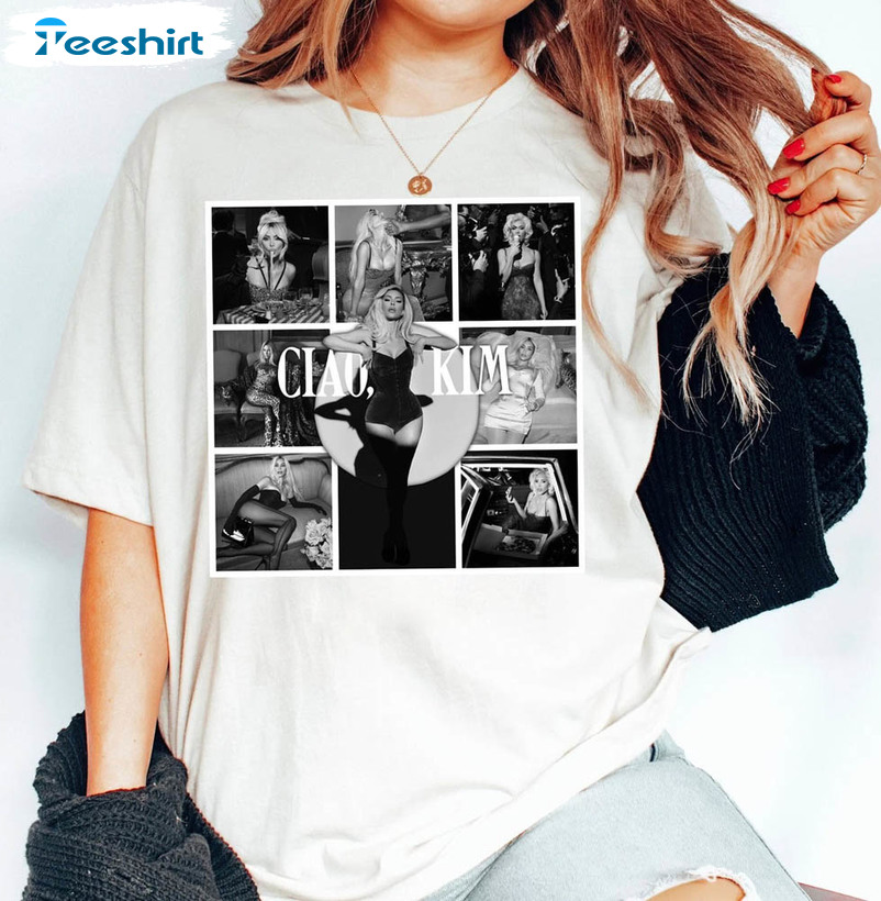 Ciao Kim Pasta Shirt, Kim Kardashian Trendy Fashion Short Sleeve Crewneck