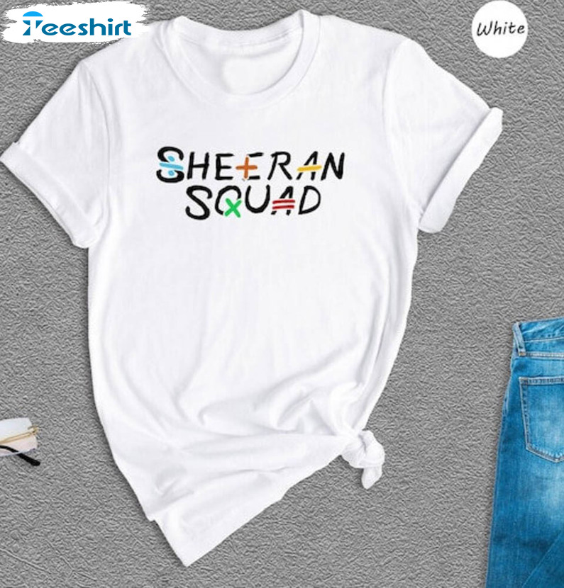 Sheeran Squad Shirt, Ed Sheeran Mathematics World Tour Crewneck Unisex T-shirt
