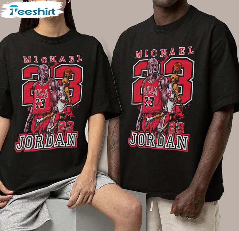 Funny Michael Jordan The Goat Signature 2023 Shirt, Trendy Short Sleeve Long Sleeve