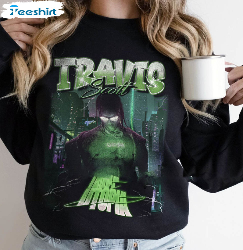 Travis Rapper Shirt, Scott Hip Hop Music Long Sleeve Unisex T-shirt