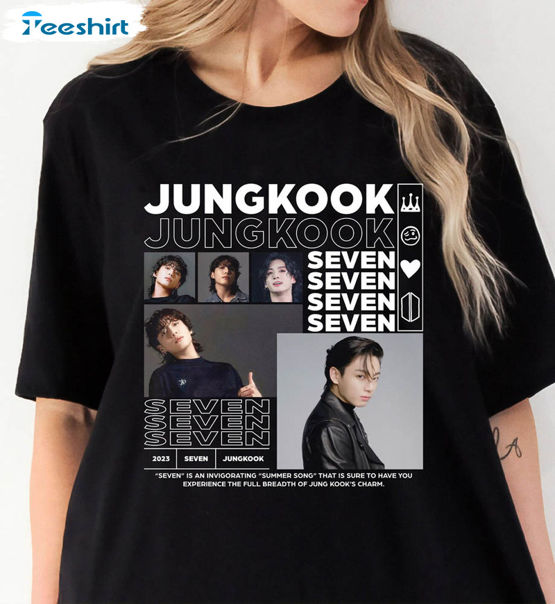 Jungkook Comic Shirt 90S Vintage Kpop Merch Art Seven Album