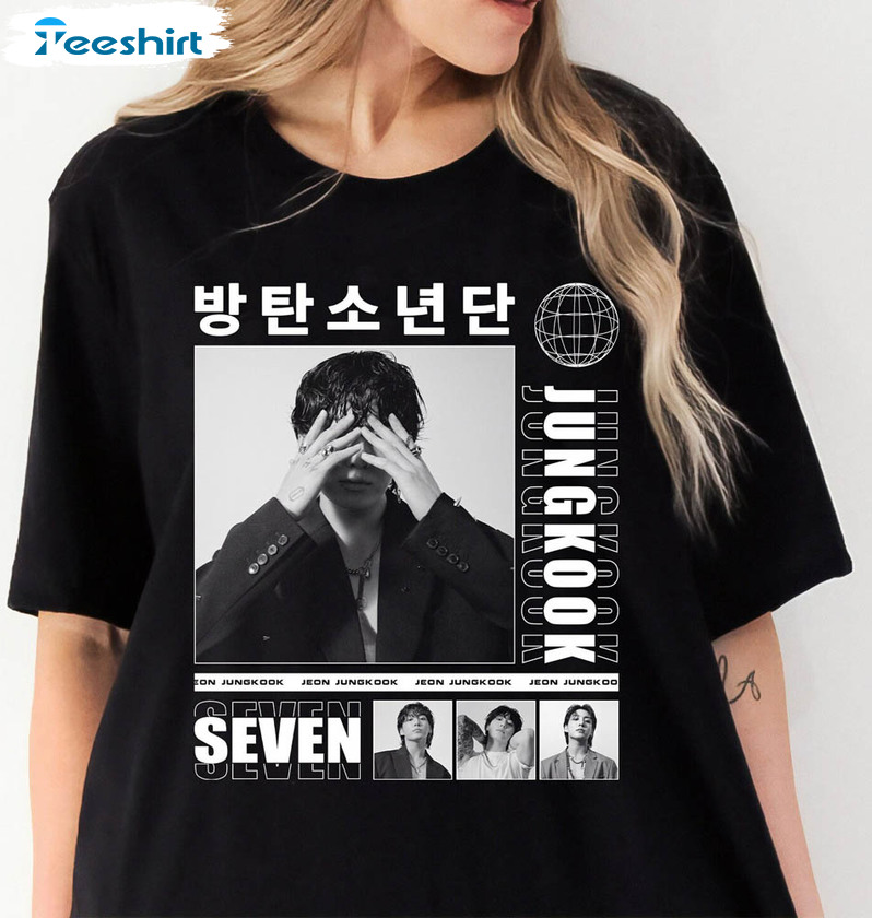 Retro Jungkook Seven Single Shirt, Jungkook Solo Long Sleeve Unisex Hoodie