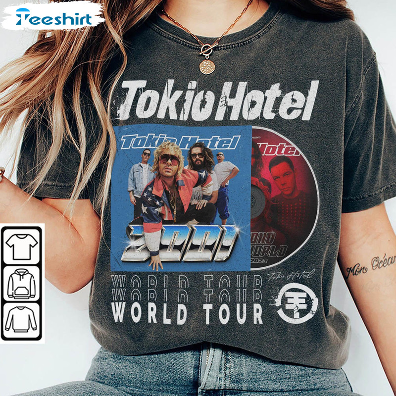 Tokio Hotel Music Shirt , Beyond The World Tour 2023 Sweatshirt Long Sleeve