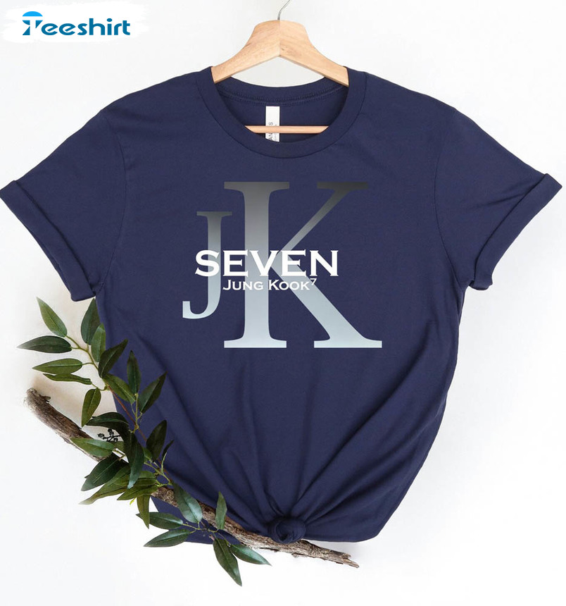Seven Jungkook Trendy Shirt, Jungkook Seven Single Short Sleeve Sweatshirt