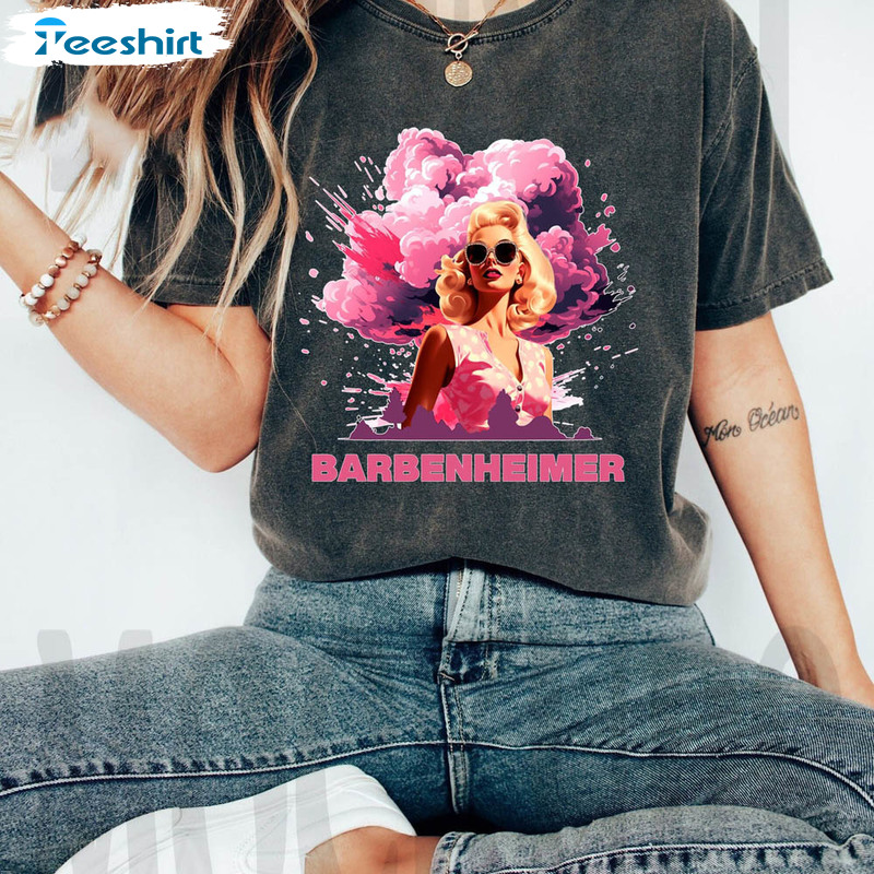 Comfort Barbenheimer Shirt, Margot Robbie Barbie Unisex T-shirt Long Sleeve