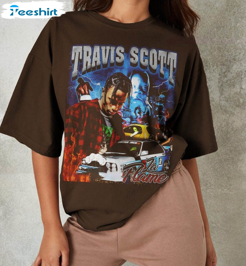 Travis Scott Hip Hop Shirt, Vintage Rap Tee Tops Unisex T-shirt