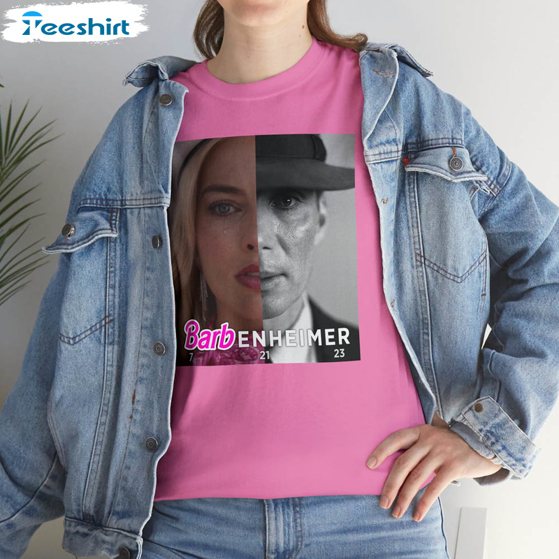 Barbenheimer Shirt, Hot Movie Crewneck Unisex T-shirt