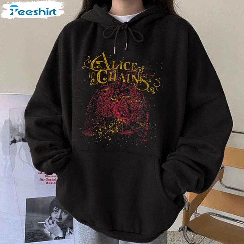 Vintage Alice In Chains Band Shirt, Rock Music Unisex T-shirt Tee Tops