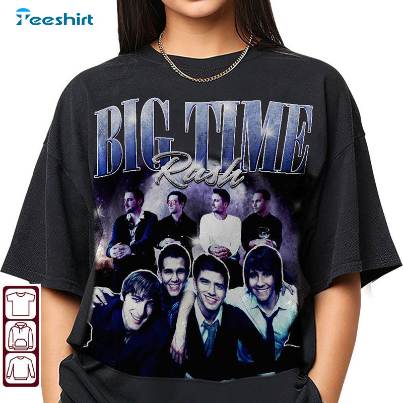 Big Time Rush Band 90s Vintage Shirt, Rock Music Unisex T-shirt Tee Tops